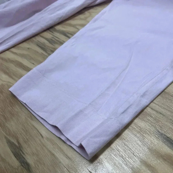 Vince Women’s Pants Pink Linen Blend Pull On Trouser Elastic Waist Size Large - Picture 6 of 10